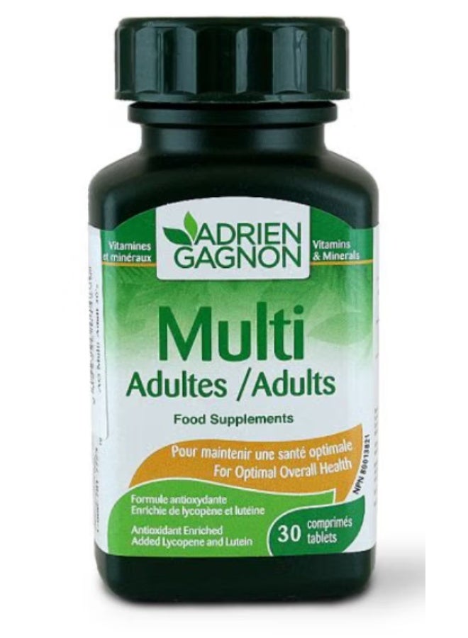 Multi Adult Vitamins 30S